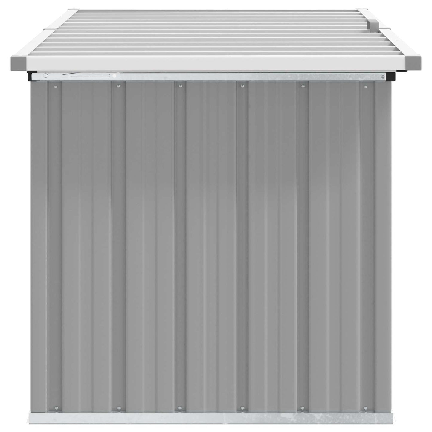 Baule da Giardino Grigio 129x67x65 cm | homemem39