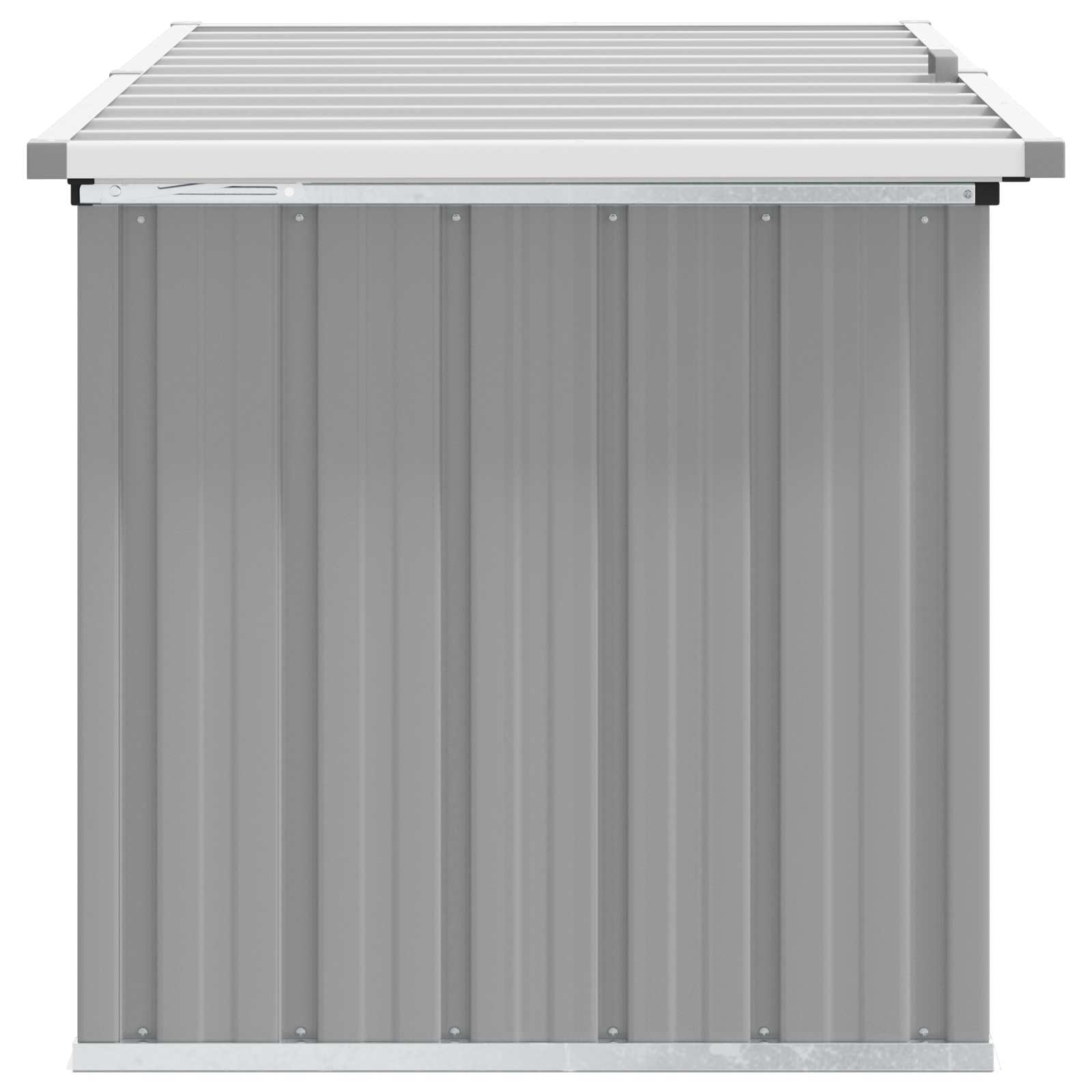 Baule da Giardino Grigio 129x67x65 cm | homemem39
