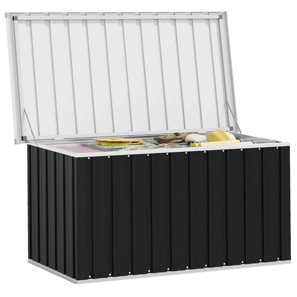 Baule da Giardino Antracite 129x67x65 cm | homemem39