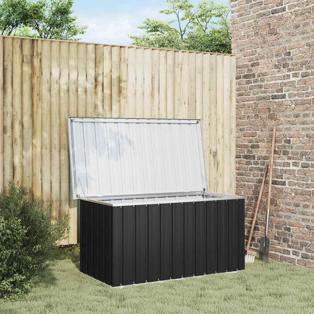 Baule da Giardino Antracite 129x67x65 cm | homemem39