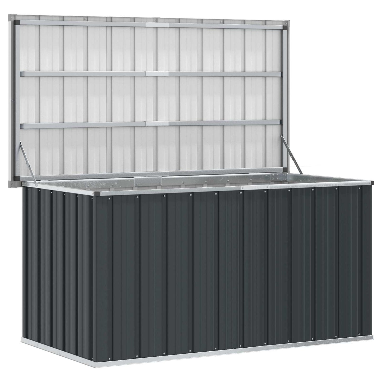 Baule da Giardino Antracite 129x67x65 cm | homemem39