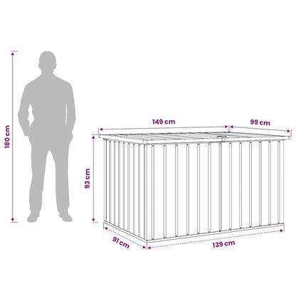 Baule da Giardino Verde 150x101x91 cm