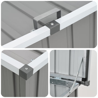 Baule da Giardino Grigio 149x99x93 cm | homemem39
