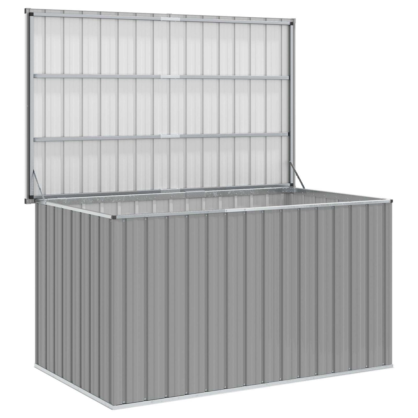 Baule da Giardino Grigio 171x99x93 cm | homemem39