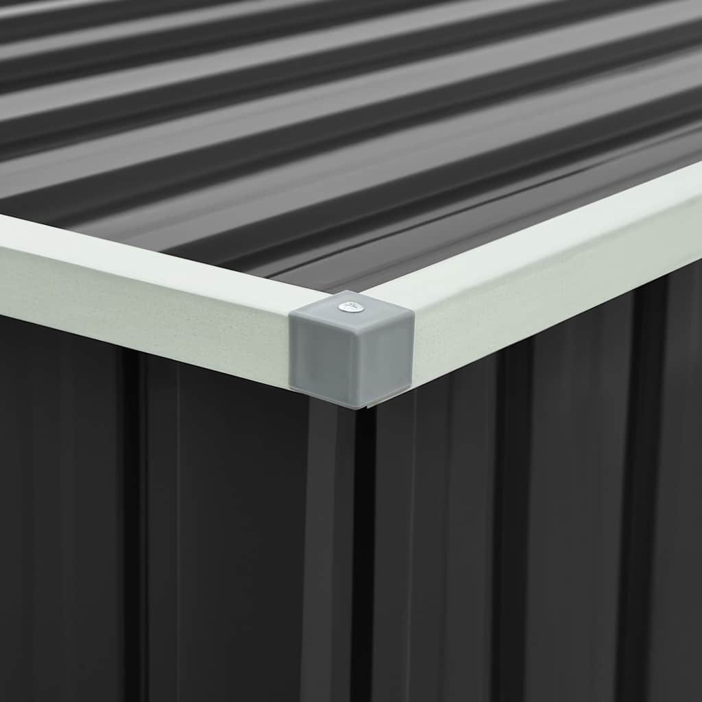 Baule da Giardino Antracite 171x99x93 cm - homemem39