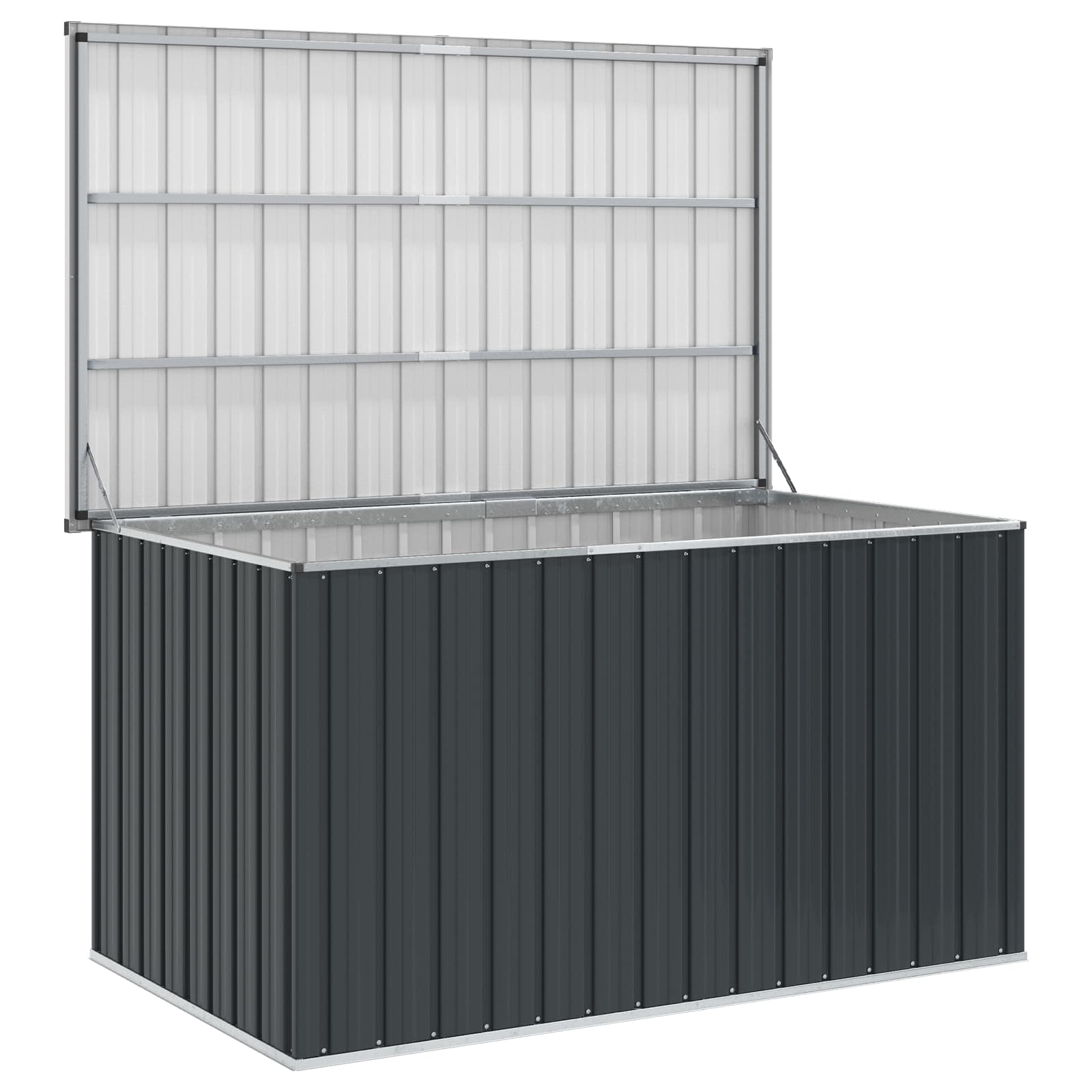 Baule da Giardino Antracite 171x99x93 cm | homemem39