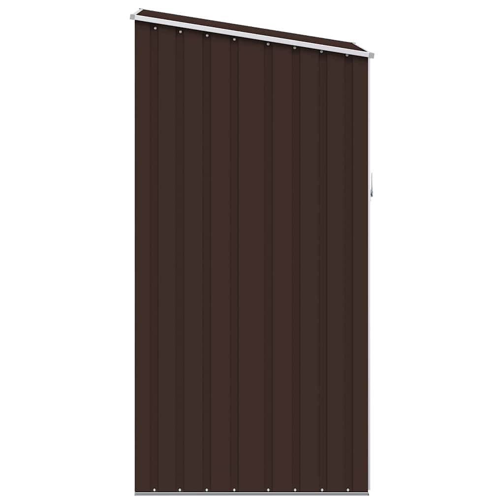Capanno da Giardino Marrone 87x98x159 cm in Acciaio Zincato