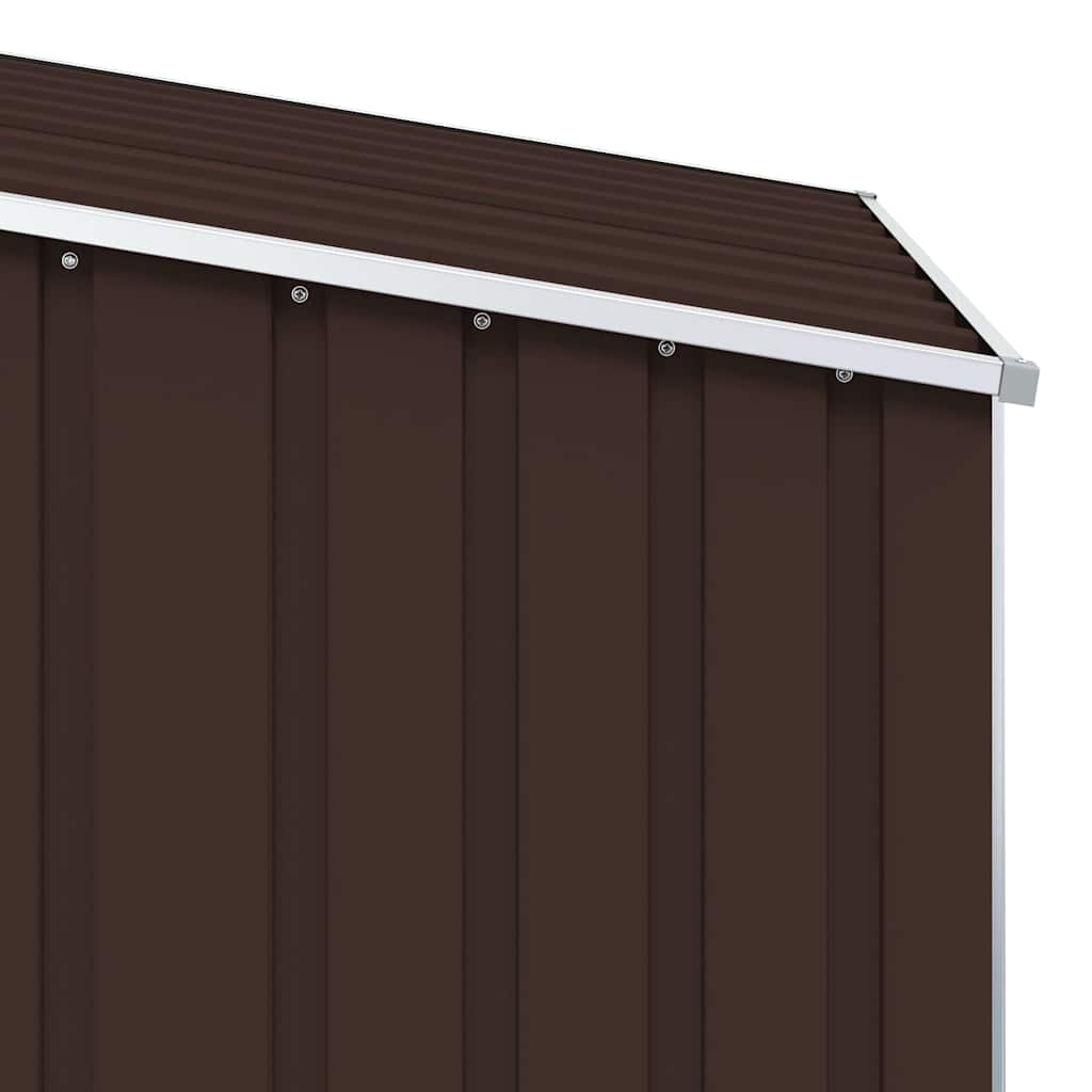 Capanno da Giardino Marrone 87x98x159 cm in Acciaio Zincato