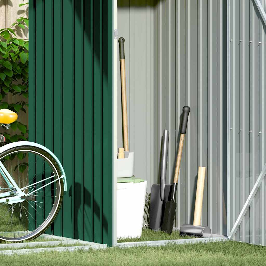 Capanno per Legna Verde 245x98x159 cm in Acciaio Zincato - homemem39