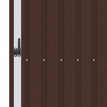 Garden Wood Shed 245x98x159 cm in Galvanized Steel