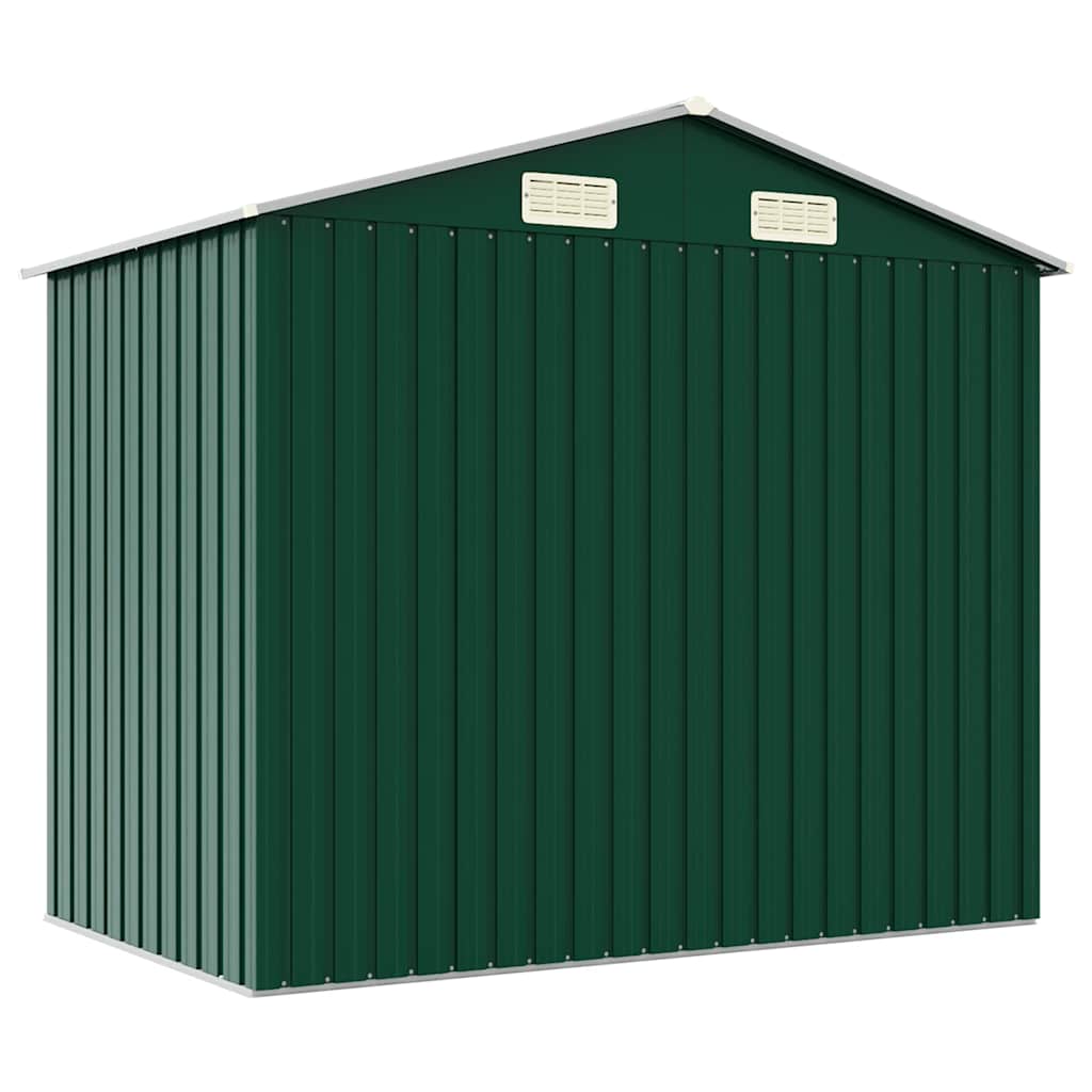 Capanno da Giardino Verde 205x129x183 cm in Acciaio Zincato | homemem39