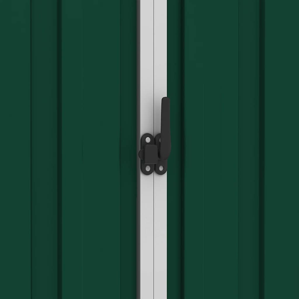 Capanno da Giardino Verde 205x129x183 cm in Acciaio Zincato | homemem39