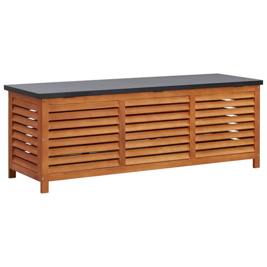 Garden chest 150x50x55 cm in solid eucalyptus