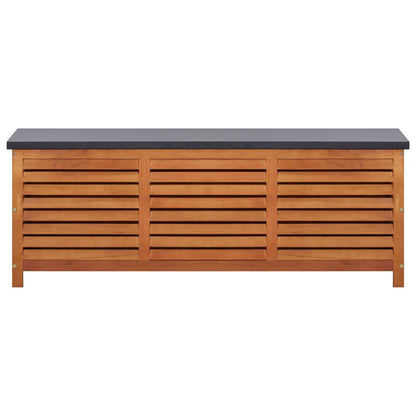 Garden chest 150x50x55 cm in solid eucalyptus