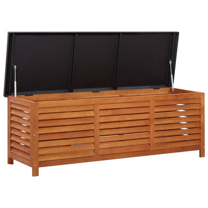 Garden chest 150x50x55 cm in solid eucalyptus