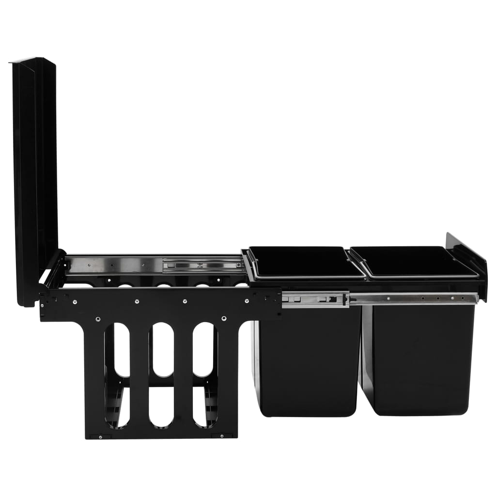 Cestino Estraibile per Mobile Cucina Chiusura Ammortizzata 36L - homemem39