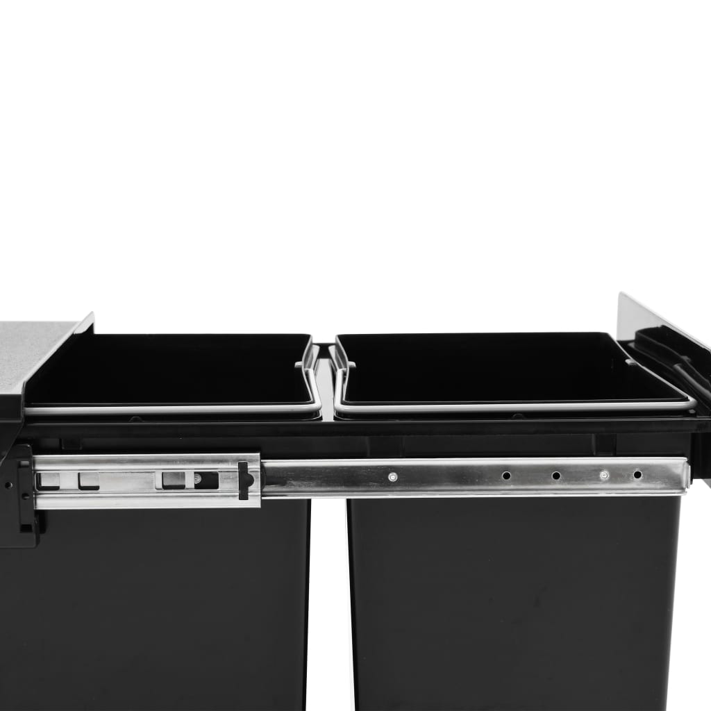 Cestino Estraibile per Mobile Cucina Chiusura Ammortizzata 36L - homemem39
