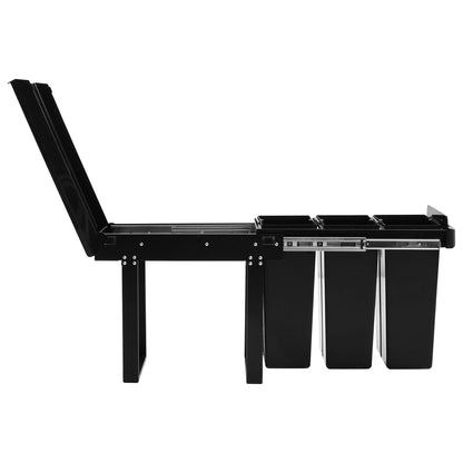 Cestino Estraibile per Mobile Cucina Chiusura Ammortizzata 36L - homemem39