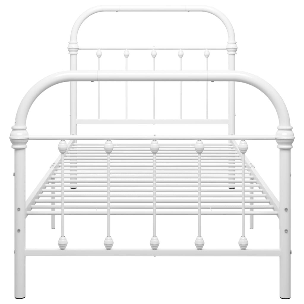 Giroletto Bianco in Metallo 90x200 cm | homemem39
