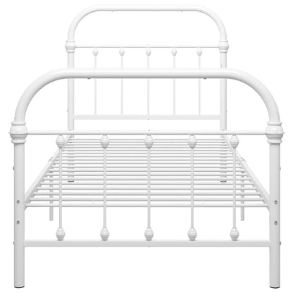 Giroletto Bianco in Metallo 90x200 cm | homemem39
