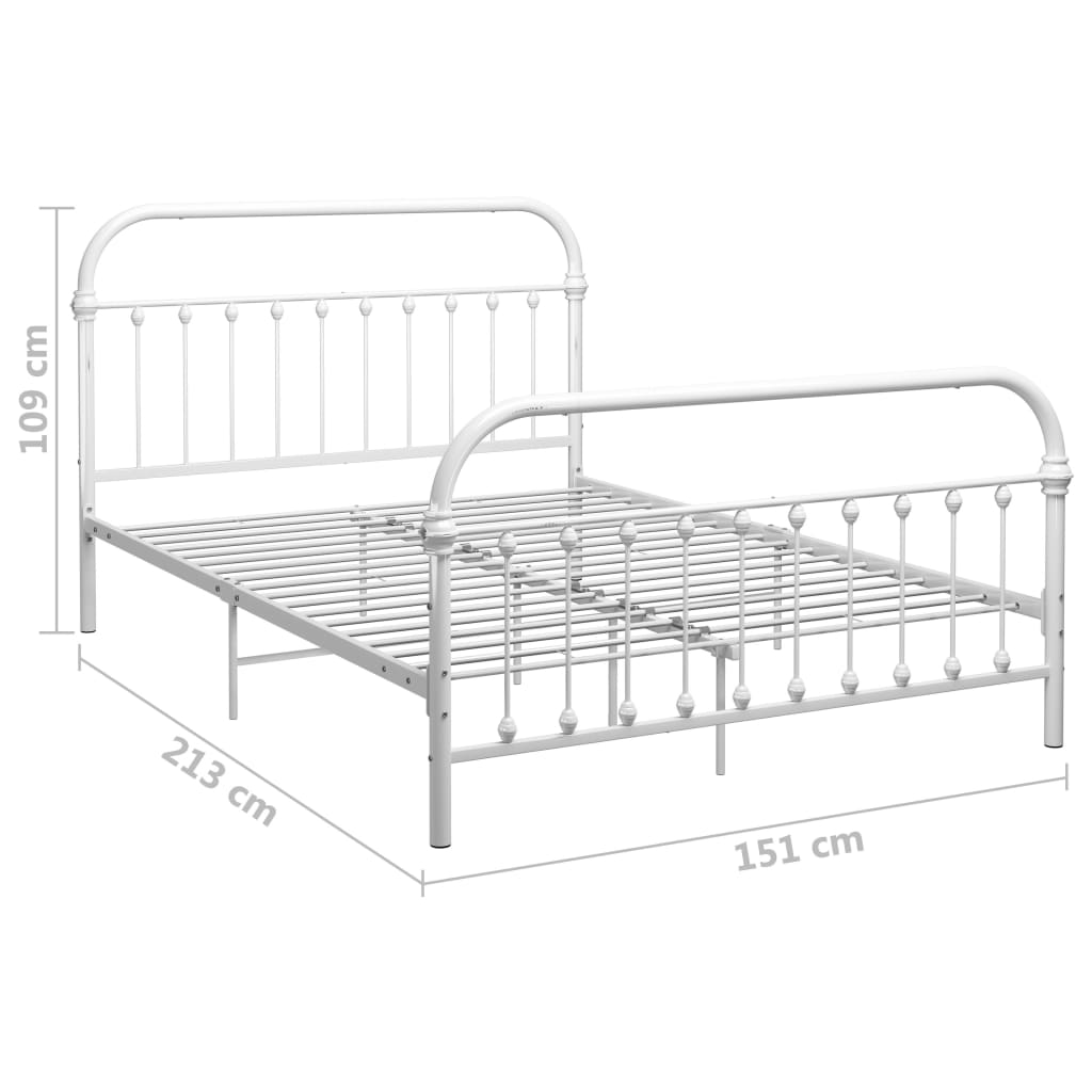 Giroletto Bianco in Metallo 140x200 cm | homemem39