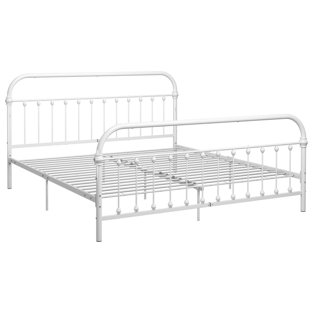 Giroletto Bianco in Metallo 180x200 cm | homemem39