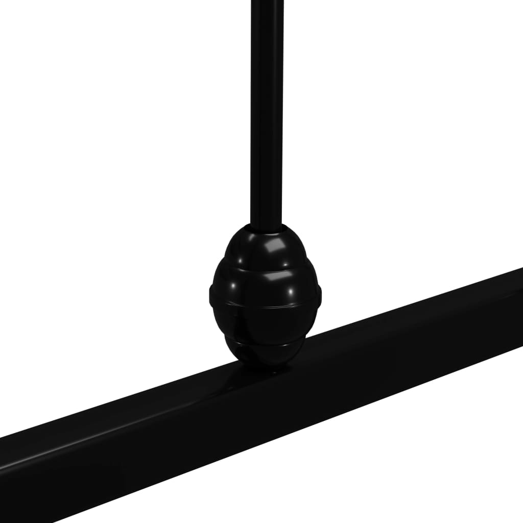 Giroletto Nero in Metallo 100x200 cm | homemem39