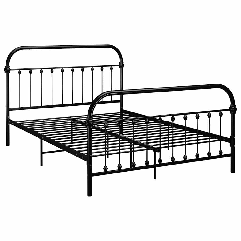 Giroletto Nero in Metallo 160x200 cm | homemem39