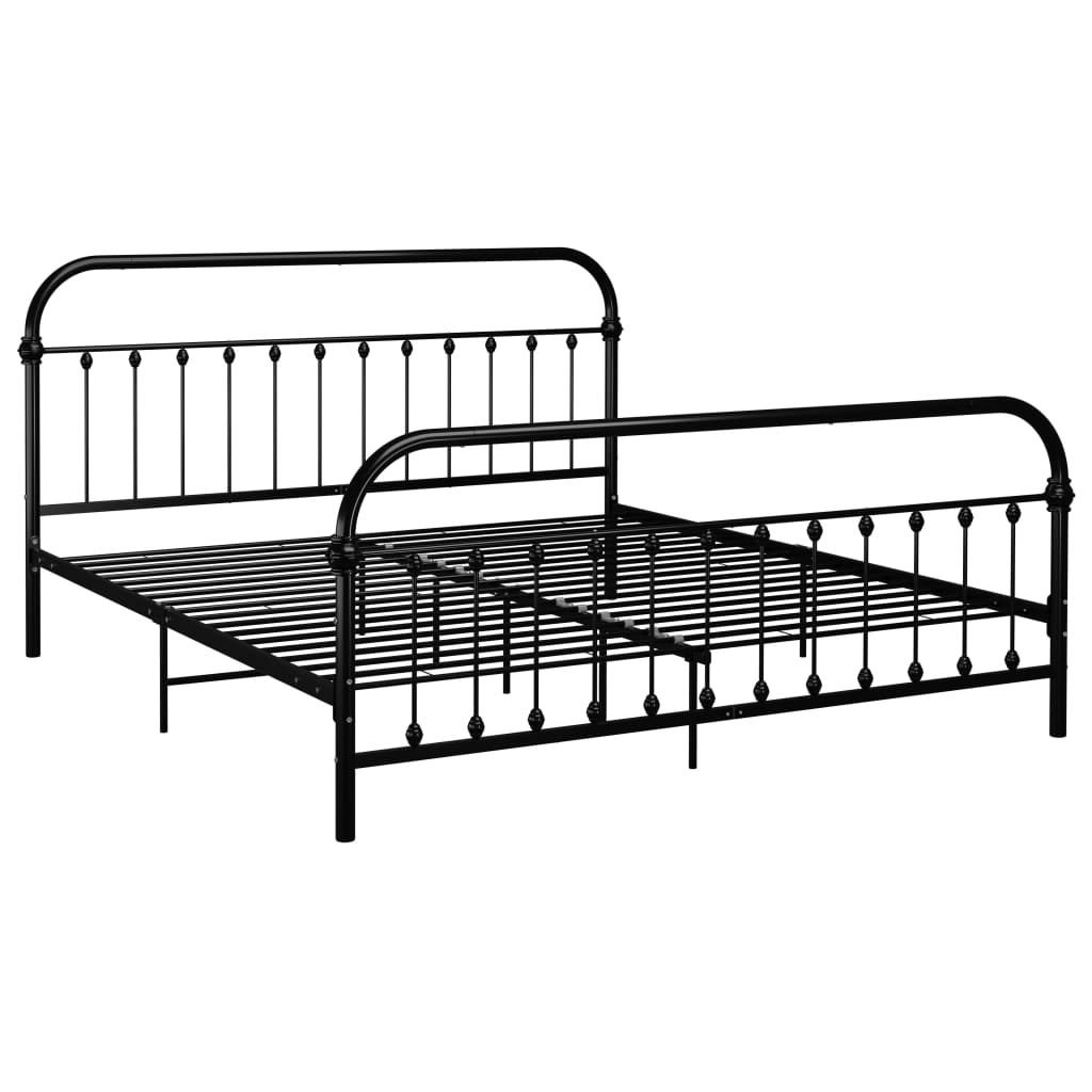 Giroletto Nero in Metallo 180x200 cm | homemem39