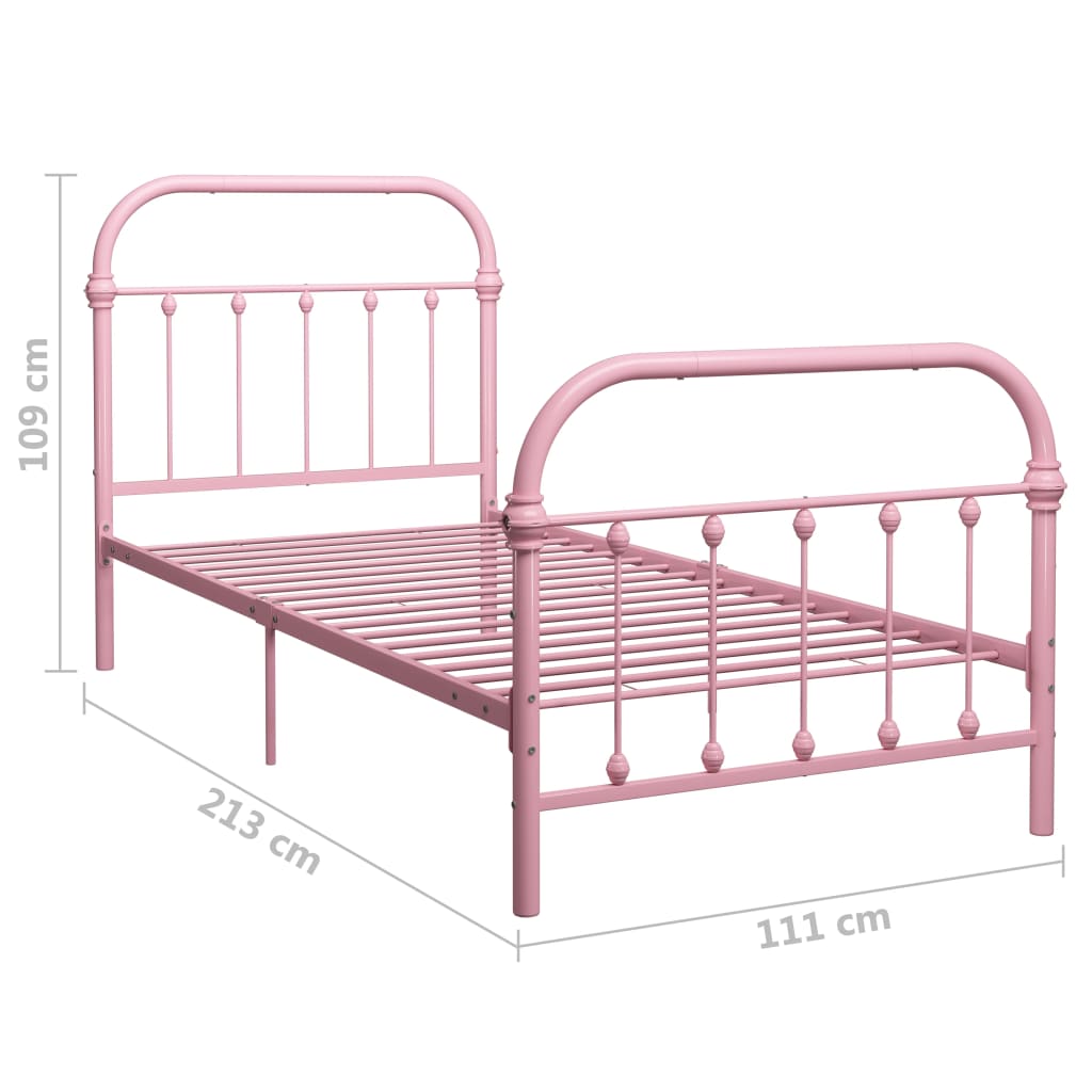 Giroletto Rosa in Metallo 100x200 cm | homemem39