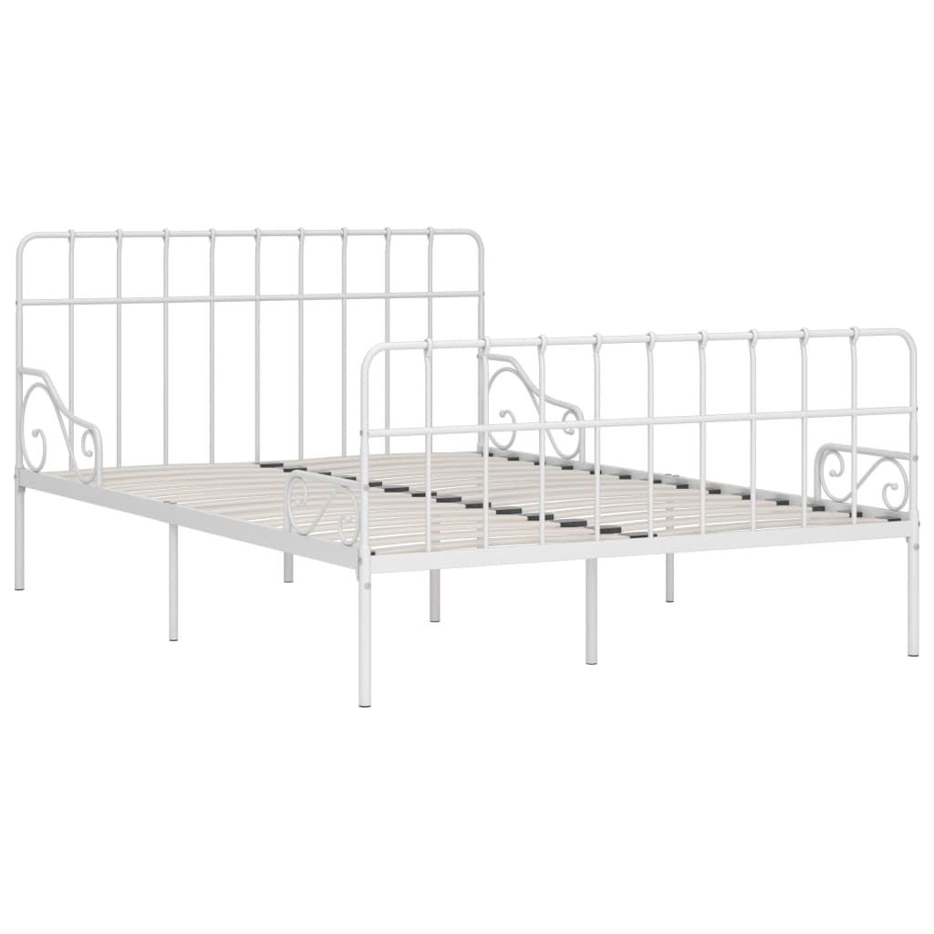 Giroletto con Doghe Bianco in Metallo 120x200 cm | homemem39
