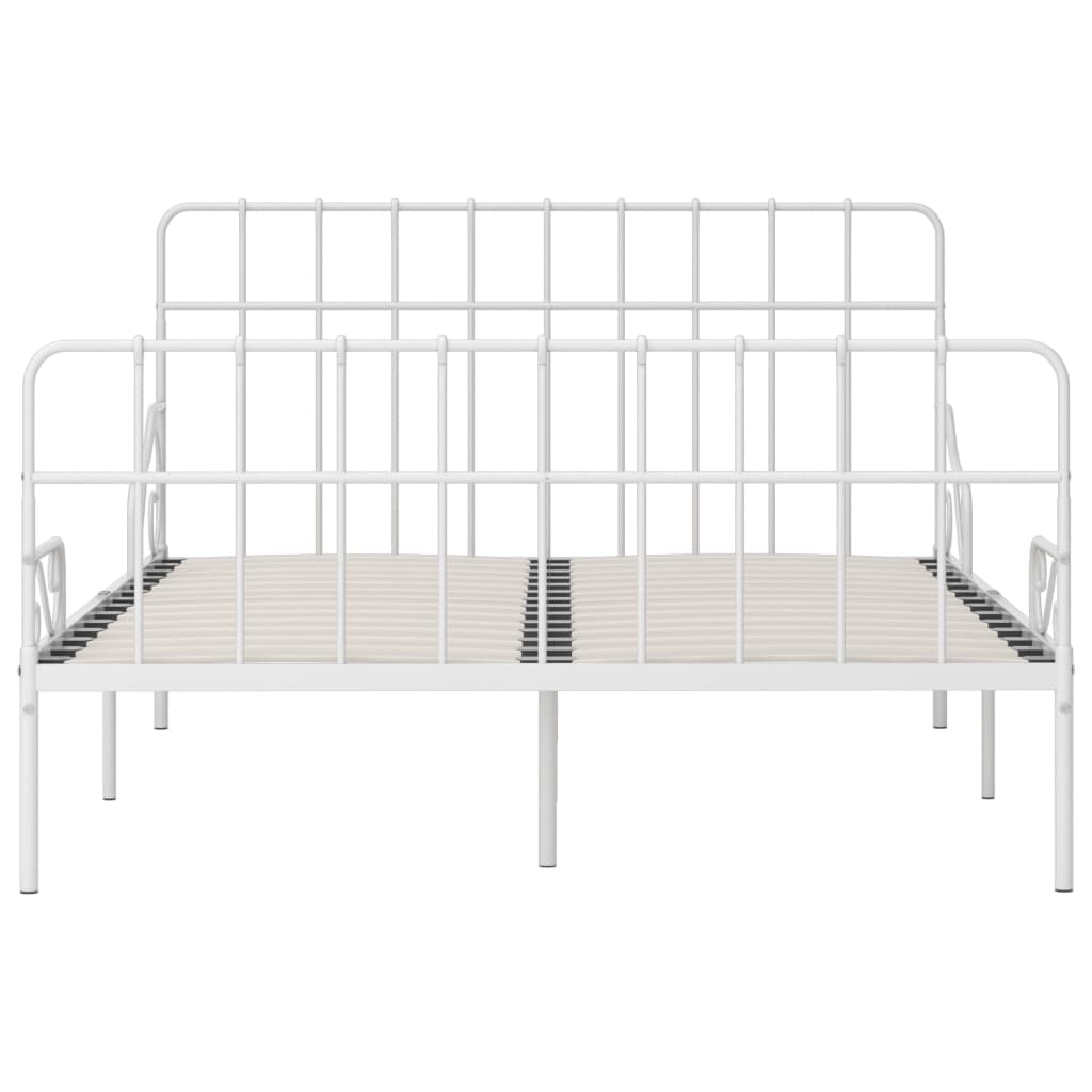 Giroletto con Doghe Bianco in Metallo 120x200 cm | homemem39