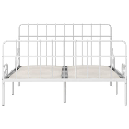 Giroletto con Doghe Bianco in Metallo 120x200 cm | homemem39