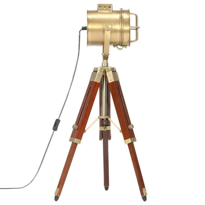 Lampada da Terra a Treppiede Legno Massello di Mango 69 cm