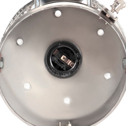 Lampada a Treppiede a Pavimento Nera in Legno di Mango 69 cm