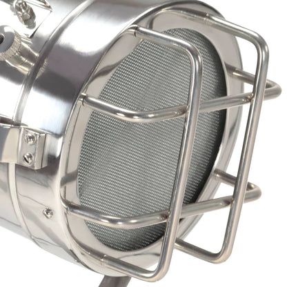 Lampada a Treppiede a Pavimento Nera in Legno di Mango 97 cm