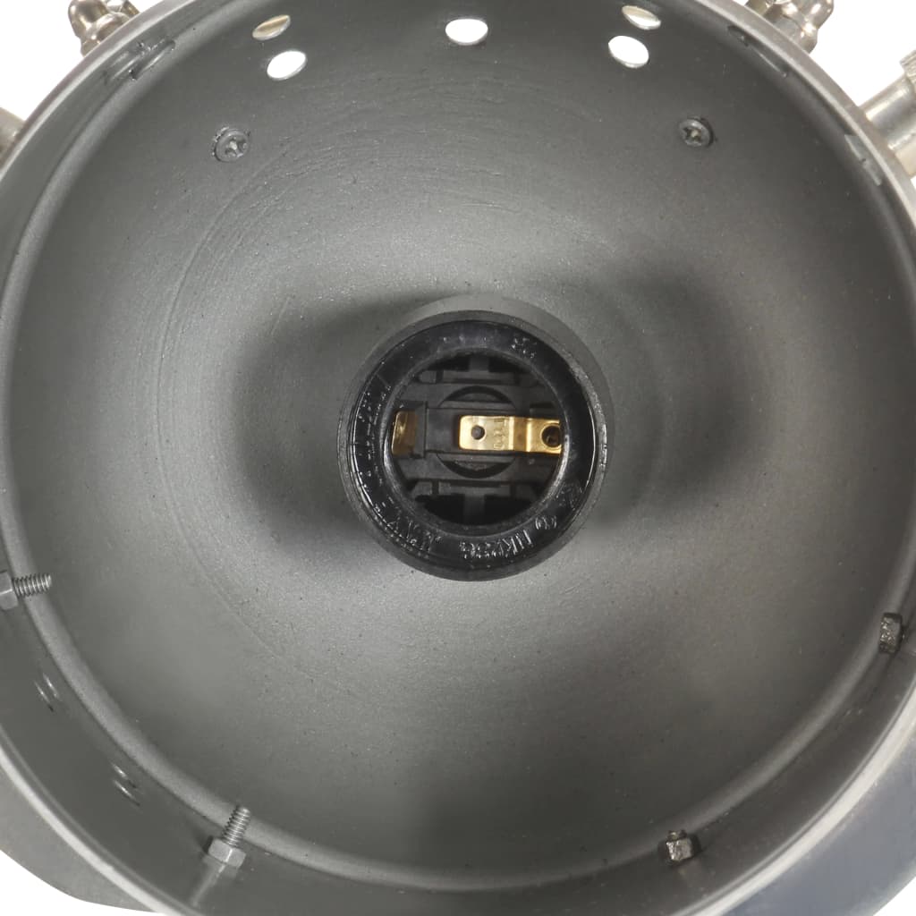 Lampada a Treppiede a Pavimento Nera in Legno di Mango 97 cm