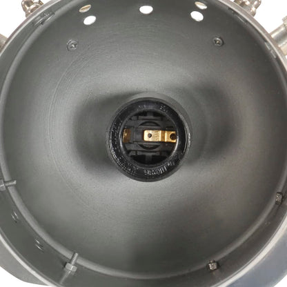 Lampada a Treppiede a Pavimento Nera in Legno di Mango 97 cm