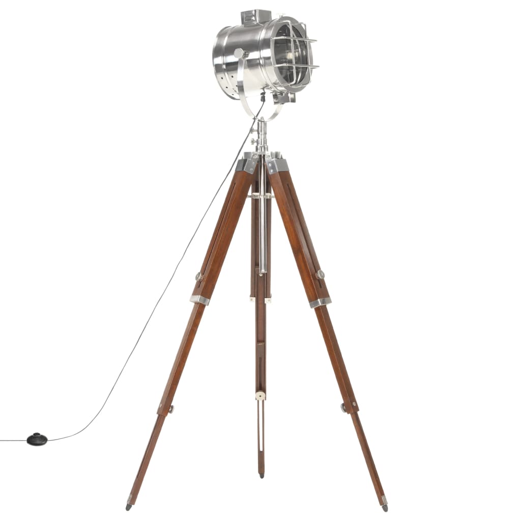 Lampada da Terra a Treppiede Legno Massello di Mango 165 cm | homemem39