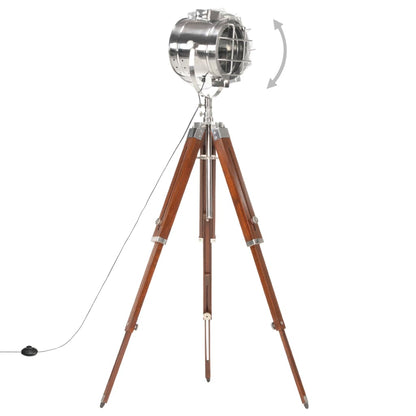 Lampada da Terra a Treppiede Legno Massello di Mango 165 cm | homemem39