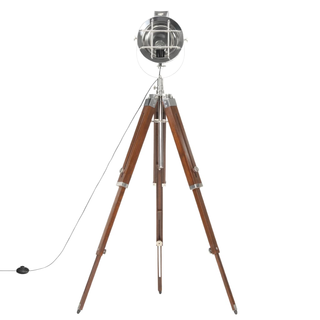 Lampada da Terra a Treppiede Legno Massello di Mango 165 cm | homemem39
