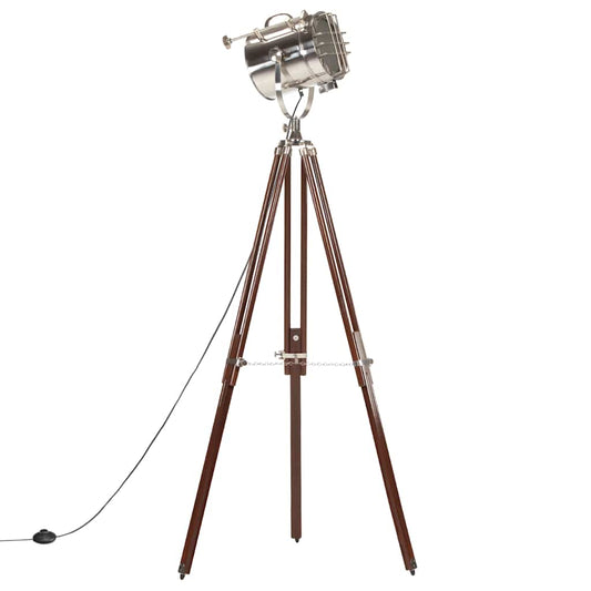 Lampada da Terra a Treppiede Legno Massello di Mango 180 cm | homemem39