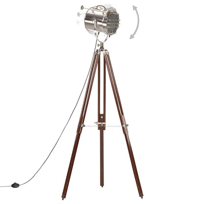 Lampada da Terra a Treppiede Legno Massello di Mango 180 cm | homemem39