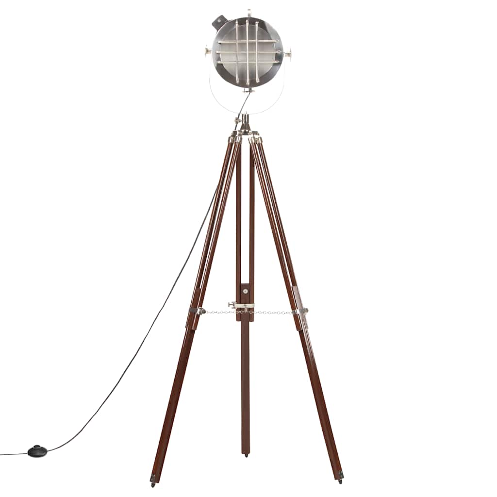 Lampada da Terra a Treppiede Legno Massello di Mango 180 cm | homemem39