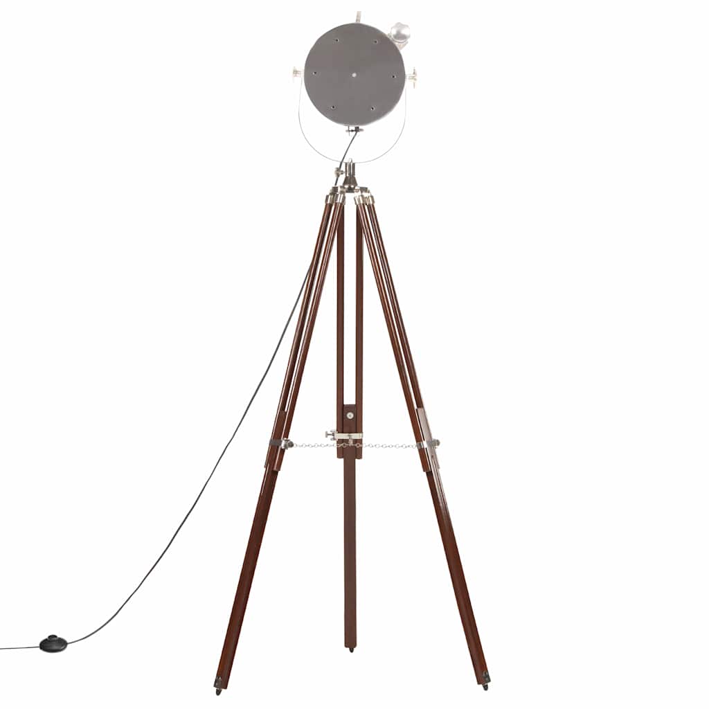 Lampada da Terra a Treppiede Legno Massello di Mango 180 cm | homemem39