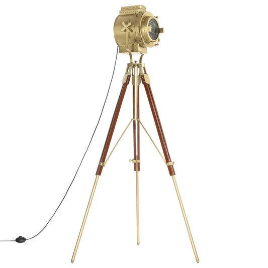 Lampada da Terra a Treppiede Legno Massello di Mango 193 cm | homemem39
