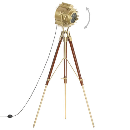 Lampada da Terra a Treppiede Legno Massello di Mango 193 cm | homemem39