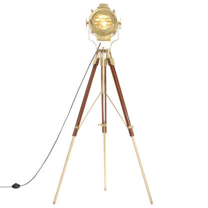 Lampada da Terra a Treppiede Legno Massello di Mango 193 cm | homemem39
