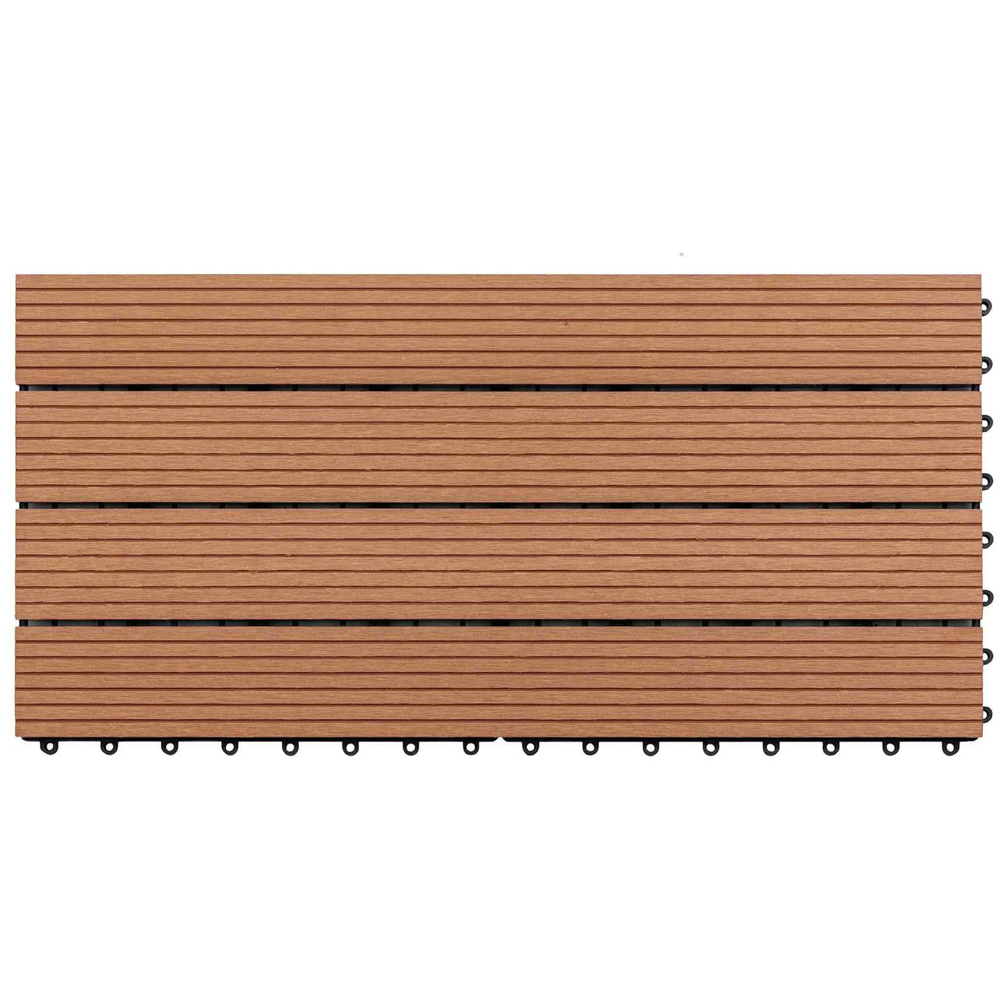 Piastrella per Decking 6 pcs Marrone 60 x 30 cm WPC | homemem39