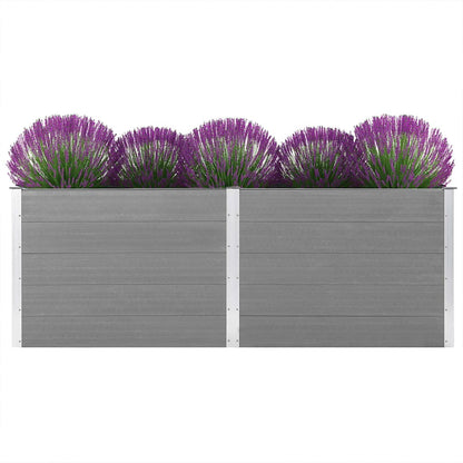 Letto Rialzato da Giardino 250x100x91 cm in WPC Grigio